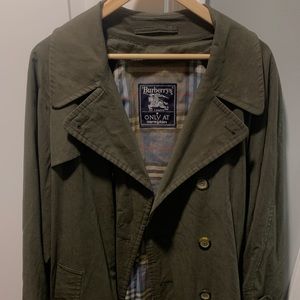 Men’s Burberry Trench Coat -Dark Olive- 40R